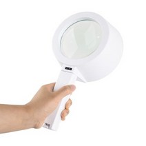 Ucommerce 6XLED 대형 조명 작업용 확대경 2배율 돋보기 120MM, 1개