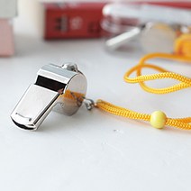비투비돔 메탈 호루라기 휘슬 호각 목걸이 호신용 경기용
