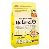 네츄럴오 애견 소형견사료 현미와 슈퍼푸드 2kg 노견, 쿠팡 본상품선택