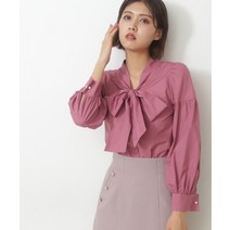 JILL by JILLSTUART 셔츠 블라우스 ◇ 진주 버튼 시슈 보우 타이 3