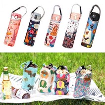 [퀵도매] 프린팅 네오프렌 물병파우치/물병주머니 물병가방 텀블러가방 보틀파우치 텀블러파우치 보틀백, 1-6)네오프렌물병파우치 레드