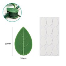 화분지지대 y자형 나무 지지대 1020304050pcs 식물 브래킷 녹색 잎 클립 자체, 50개, 잎 모양