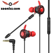 주닉스 ZNS-E5 마이크 이어폰 스마트폰 컴퓨터 게임용, 블랙