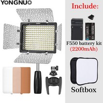 촬영조명 방송 사진 유튜브 YONGNUO YN160 III YN-160III LED 램프 이중 색상 3200K-5600K 조정 가능 비디, 08 Bundle 8
