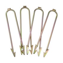 트램펄린4pcs 트램폴린 윈드 스테이크 헤비 듀티 트램폴린 안전 앵커 대형 트램폴린 액세서리 도구, 은, [01] silver