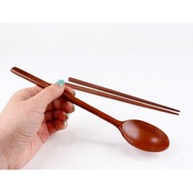 캠핑 우드 수저 젓가락 세트 옻칠 나무 커트리지 식기 주방 용품 조리 도구