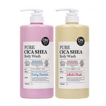 온더바디 퓨어시카쉐어 화이트머스크/베이비파우더 바디워시 1000ml 2개(총 2000ml), 머스크 1개 + 베이비 1개, 1세트