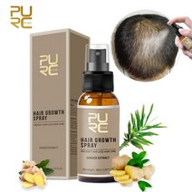PURC 모발 성장 에센스 오일 생강 에센셜 액상 탈모 용 농축기 재성장 두피 관리 강화, AE) CHINA_20ml