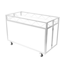 [국내산] 신형매대 SM-204 / 백색 / 접이식 / 미닫이문기본장착, 2자[W600*D540*H820], 2자[W600*D540*H820]