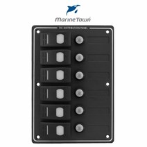 6WAY 방수 스위치 판넬 12V 6구 스위치패널, 단품