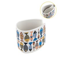 도자제 밥주걱 거치대 약10.5x10.5cm 물고기 통 기재 가정용 변형없는 받침 _ 22092786EA, 쿠팡 자비샵 본상품선택