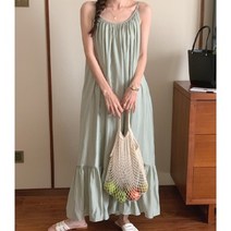 쏭포유 주름 스트링 루즈핏 원피스 3color