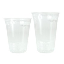 얼음커피용 플라스틱 일회용 투명PET컵 14oz 50개-뚜껑별매 간이사무실