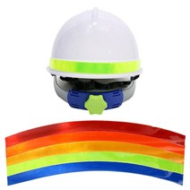 안전모 반사띠 고휘도 재귀식별스티커 인식용 45cm, 황색