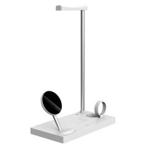 UM2 UMWH-MF5in1 15W 고속 무선 충전기 LED 무드등 알람시계 에어팟 애플워치 동시충전, 화이트, 1개