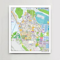 [지번]서울시 강서구 공항 방화 지역 안내도 150cm x 132cm SE, 1.종이코팅