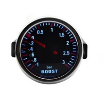 Depotuning 30 BAR 기계식 터보 부스트 자동차 게이지 미터 자동 화이트 블루 LED 범용 2 인치 52mm, 1.White Led