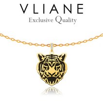 18K 타이거 마스크 남자 목걸이