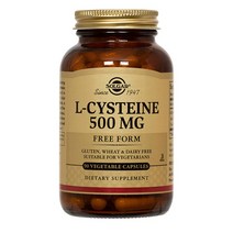 Solgar 솔가 L-Cysteine 500mg 시스테인 90캡슐 해외, 1개