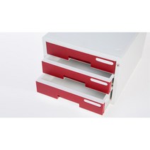 이면지보관함 오피스 문서정리 서랍장 3단 인덱스 홈, 와인
