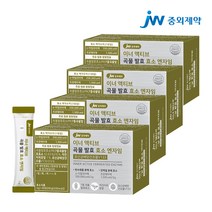 JW중외제약 이너 액티브 곡물 발효 효소 엔자임 유산균배양건조물V133, 90g, 4개