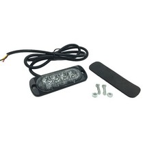 2x 12V-24V 4LED 트럭 스트로보 스코프 경찰 점멸 오토바이 라이트 Led 손전등 깜박이는 조명 레드 블루 앰, 한개옵션1, 06 Amber, 1개