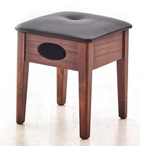 가구샘 월낫 원목 수납형보조의자 화장대 간이스툴 B2456, 상세페이지 참조