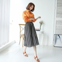 프랜즈 7부 날씬체크팬츠