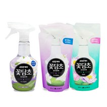 샤프란케어 꽃담초 섬유탈취제 쟈스민향/연꽃향 정전기방지, 자스민향_본품, 연꽃향_본품