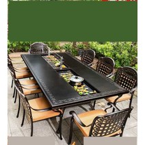 바비큐 그릴 불판 테이블 고기집 펜션 야외 테라스, 상세 페이지 참고, I