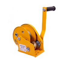 수동윈치 기중기 웜기어 운반 공구 양방향 자동잠금 미니 휴대용 와이어 로프견인 크레인, 표준모델  10미터
