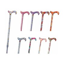 클래식케인즈 길이 조절식 지팡이, Lavender Floral, 1개