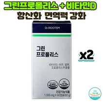 그린프로폴리스 플라보노이드 초록프로폴리스 브라질 프로폴리스 아피스, 2개, 60캡슐