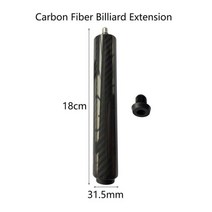 OKHEALING-블랙 테크놀로지 탄소 섬유 당구 큐 스틱 키트 12.4mm 팁, Billiard Extension