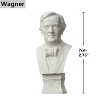 석고분말 가루 타블렛 몰드 diy 미니 입상 유명 인사 홈 장식 드로잉 연습 석고 동상, 바그너