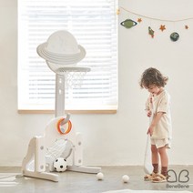 베네베네 4in1 우주 멀티플 유아 아기 농구대 축구 실내 놀이, 3in1, 블루