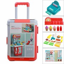 아기 유아 화장대 주방 플레이 장난감 세트 조명 완구메이크업슈퍼마켓드레싱 테이블 교육, 08 분홍색