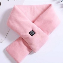 상상공간 3단 조절 온열 usb 충전 휴대용 발열 목난로 목도리 온열기 목 히터, 핑크1개