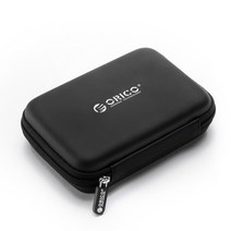 외장하드 케이스 파우치 orico 2 5 inch hdd ssd 휴대용 드라이브 보호 가방 hdd storage eva hard case for usb 케이블 카드 리더, 협력사, 검은색