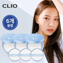 [CLIO] 클리오 에어글래스 빙하 선쿠션[본품3+리필3]600% 방송 싱글패키지, 단일속성