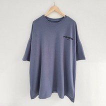 애플망고샵 빅사이즈 피카소 오버핏 롱박스 여성간절기 반팔 박스티셔츠
