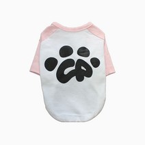 강아지 고양이 맨투맨 이너 전용 기본티 순면 실내복 아기 새끼 반려견 면 옷, 핑크