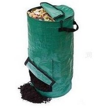 Mitef 퇴비백 과일 주방 쓰레기 재배백 폐기물 수집기 짙은 녹색 사이즈 가능, 150L