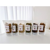 봉쓰놀라 수제 그래놀라 비건 청크그래놀라200g (스탠드지퍼백), 인절미