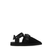 21FW SUICOKE 블랙 스웨이드 NOTS 슬리퍼 OG061MAB BLACK