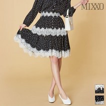 미쏘 레이스 도트 스커트 MIWWH9501D