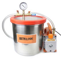 에어컨 진공펌프 3 갤런 진공 챔버 키트 스테인리스 스틸 325 CFM 110V 220V 펌프 HVAC, 220V-240V 60HZ+EU