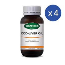 톰슨스 코드 리버 오일 플러스 100정 THOMPSONS COD LIVER OIL PLUS 4팩