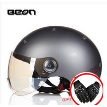할리데이비슨헬멧 BEON Moto rcycle 레트로 스쿠터 헬멧 B103 모토 s 빈티지 제트 레이싱 Capacete queiro 오픈 페이스, [03] XL, [01] 1