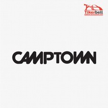 Camptown 캠프타운 로고 캠핑카 차스티커 첫차선물 신차선물, 대형, 옐로우